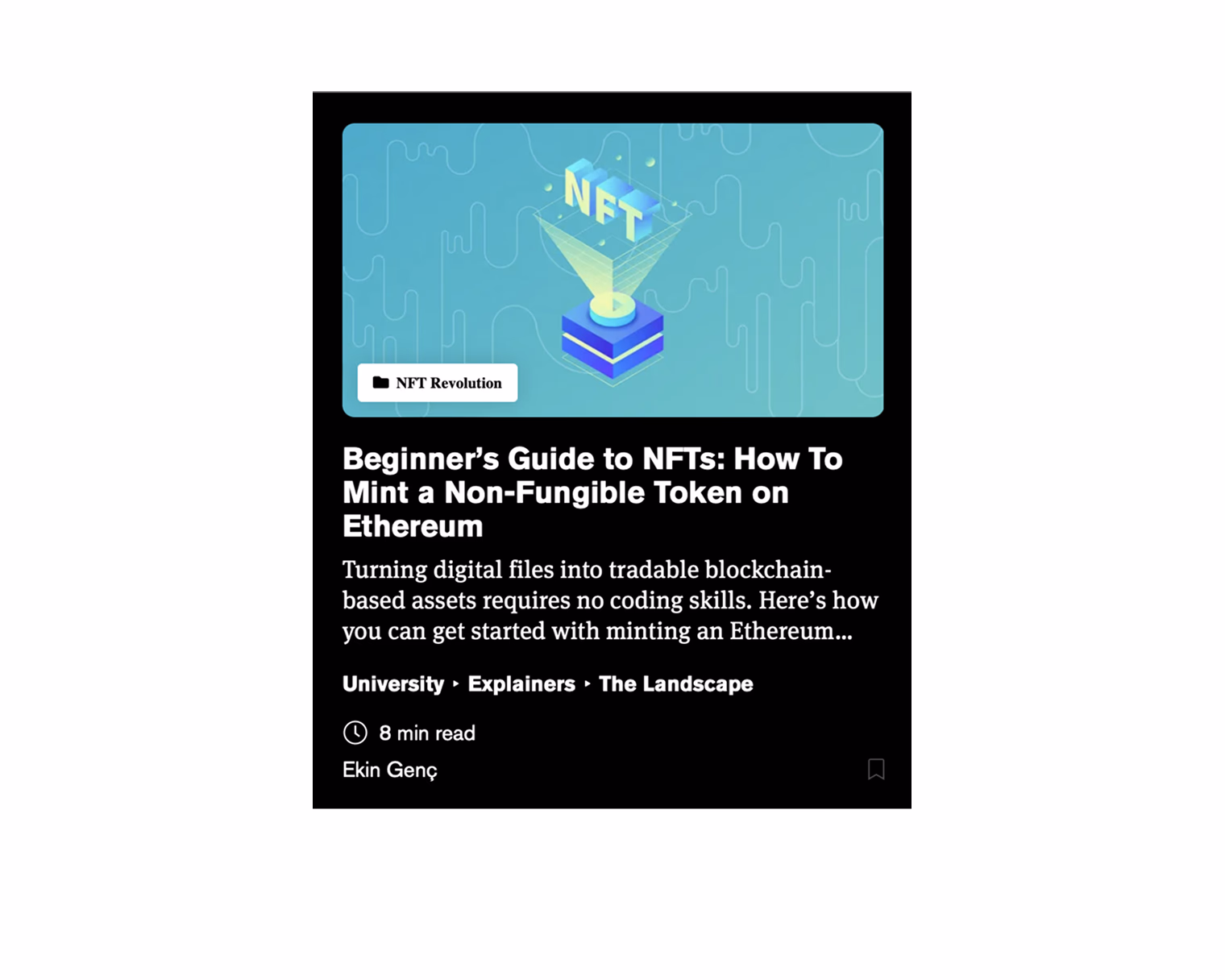 Article card — New