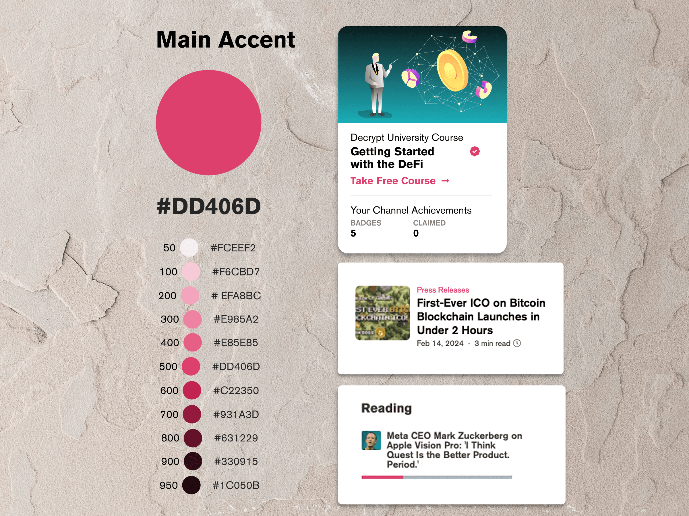 Revamped accent colours