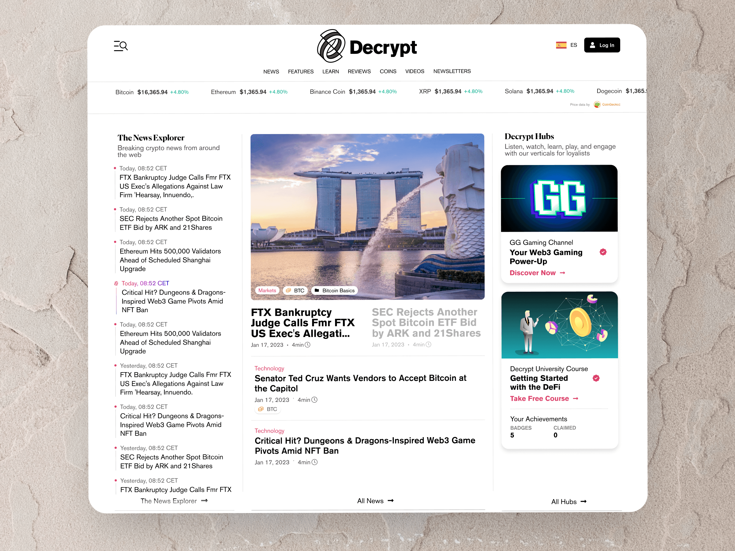 New homepage: three-column layout with optimised ad placement