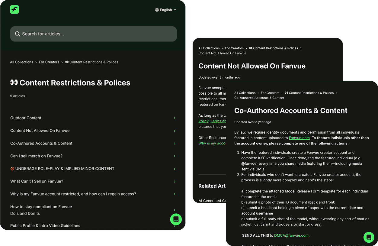 New Policies clearly stated