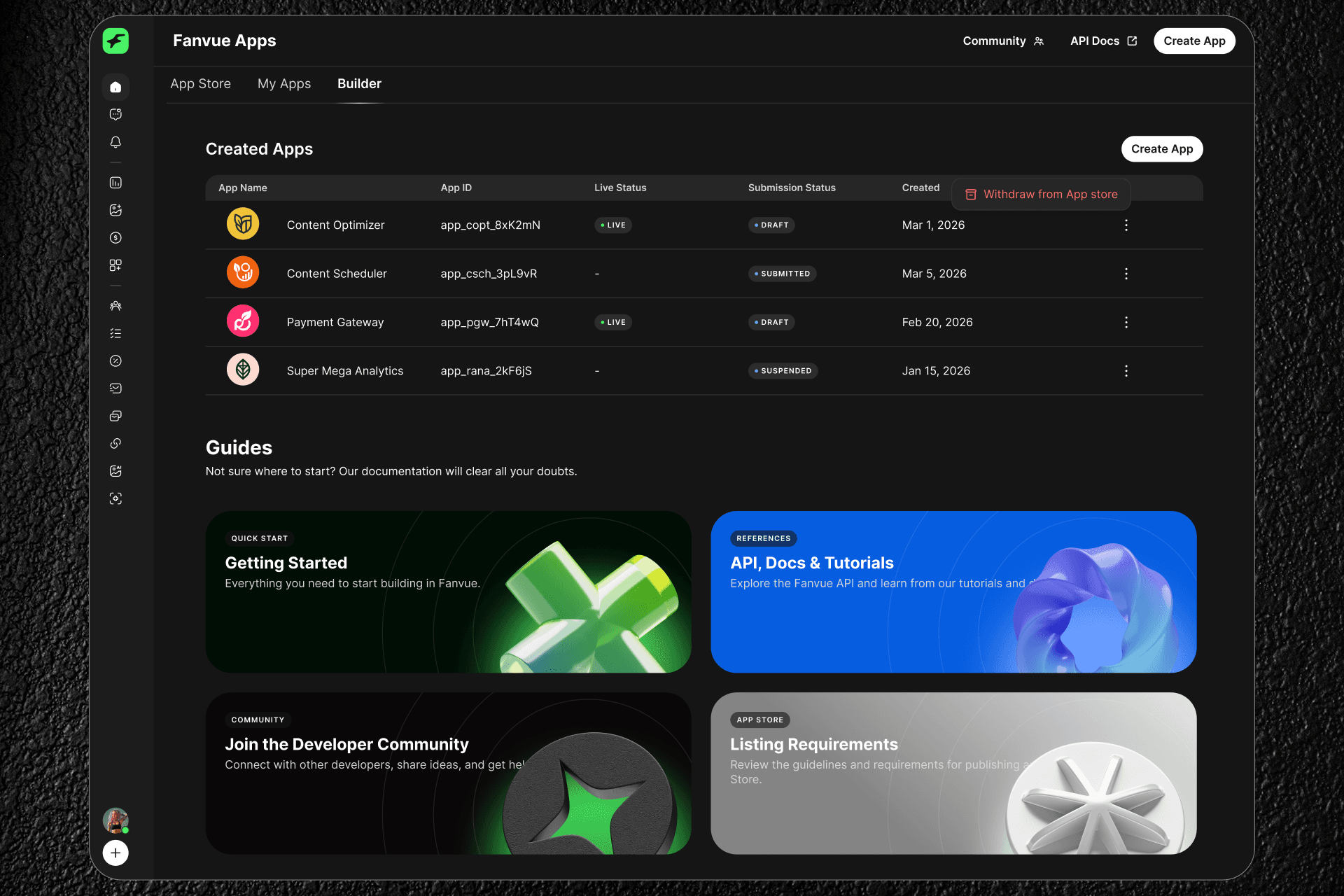 Building Fanvue's App Store & Developer Platform