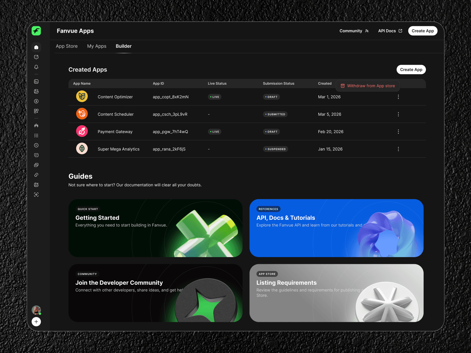 Building Fanvue's App Store & Developer Platform